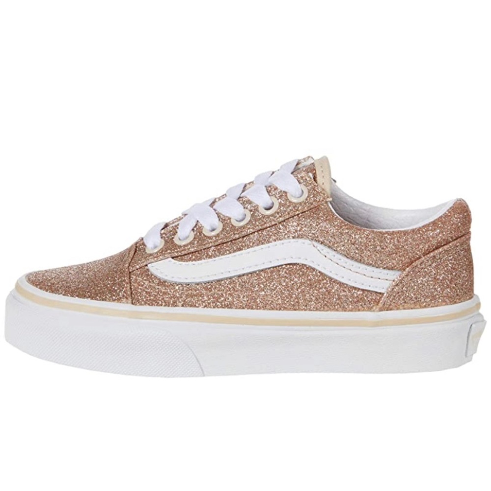 Old Skool Rose Gold Glitter Vans